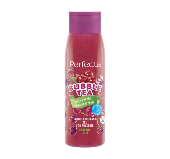 PERFECTA BUBBLE TEA SHOWER GEL CHERRY + GREEN TEA 400G