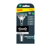 WILKINSON SWORD QUATTRO TITANIUM SENSITIVE MEN'S RAZOR + 4 BLADE REFILLS