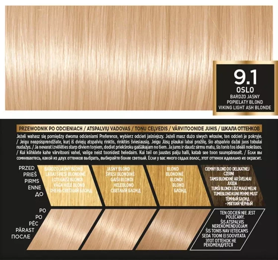 LOREAL RECITAL PREFERENCE PERMANENT HAIR DYE Z 9.1