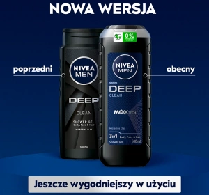 NIVEA MEN DEEP SHOWER GEL WITH CARBON 500ML
