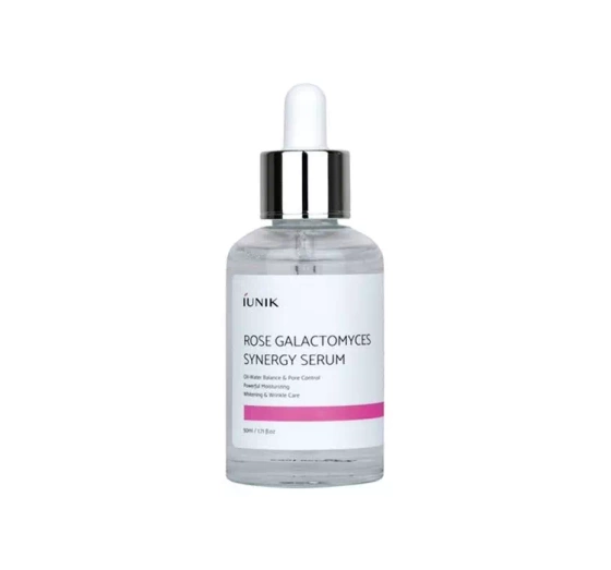 IUNIK ROSE GALACTOMYCES SYNERGY MOISTURIZING & FIRMING FACE SERUM 50ML