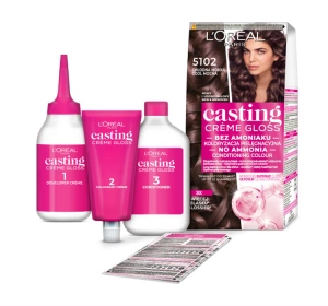 LOREAL CASTING CREME GLOSS SEMI PERMANENT HAIR DYE 5102 COOL MOCHA