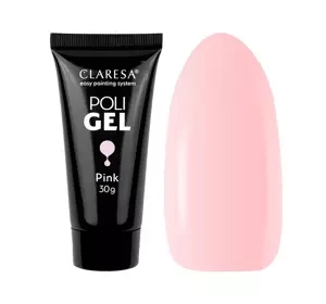CLARESA POLI GEL BUILDER GEL PINK 30G