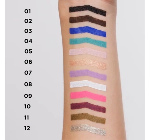 Eveline Cosmetics Variété Metallic Gel Eyeliner 10 Aubergine 1.3 g