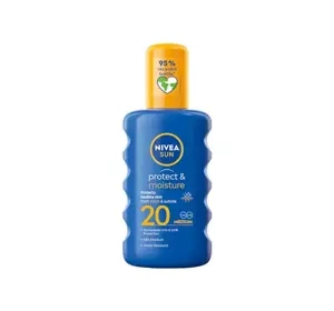 NIVEA SUN PROTECT & MOISTURE MOISTURIZING SUN SPRAY SPF 20 200ML