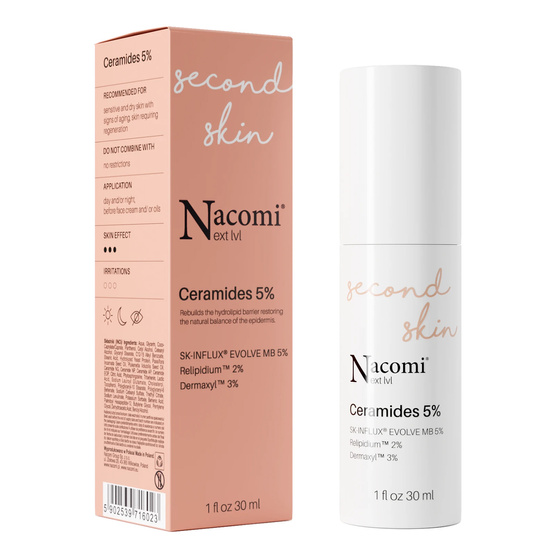 Click on photo to zoom it NACOMI NEXT LEVEL SECOND SKIN CERAMIDES 5% FACE SERUM 30ML