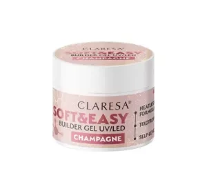 CLARESA SOFT & EASY BUILDER GEL UV/LED CHAMPAGNE 12G