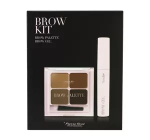 PIERRE RENE BROW KIT STYLING GEL + BROW PALETTE