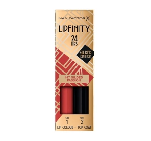 MAX FACTOR LIPFINITY LIPSTICK 147 GILDED PASSION 2.3ML + 1.9G