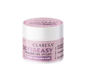CLARESA SOFT & EASY BUILDER GEL UV/LED PINK CHAMPAGNE 12G