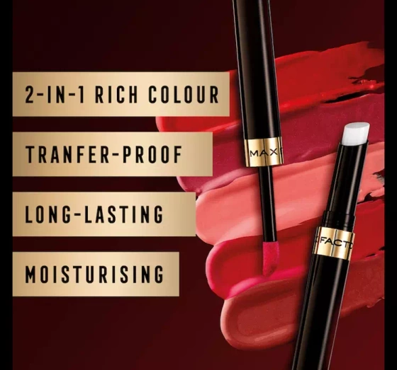 MAX FACTOR LIPFINITY LIPSTICK 125 SO GLAMOROUS