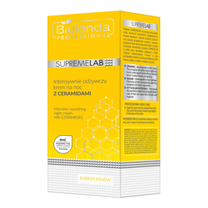 BIELENDA PROFESSIONAL BARRIER RENEW INTENSELY NOURISHING FACE CREAM WITH CERAMIDES FOR NIGHT 50ML