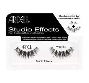 ARDELL STUDIO EFFECTS FALSE EYELASHES WISPIES GLAMOUR BLACK