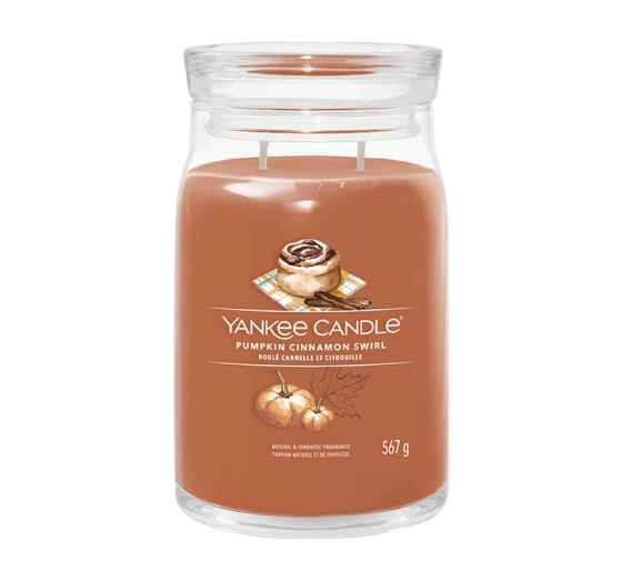 Yankee Candle Signature Large Scented Candle Pumpkin Cinnamon Swirl 567g