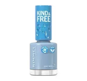 RIMMEL KIND & FREE VEGAN NAIL POLISH 152 TIDAL WAVE BLUE 8ML