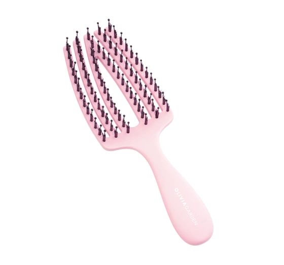 OLIVIA GARDEN FINGERBRUSH CARE MINI KIDS HAIR BRUSH PINK
