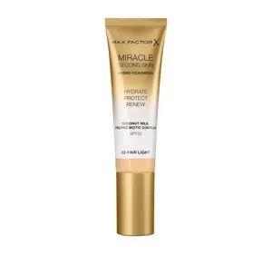 MAX FACTOR MIRACLE SECOND SKIN FOUNDATION 02 FAIR LIGHT 30ML