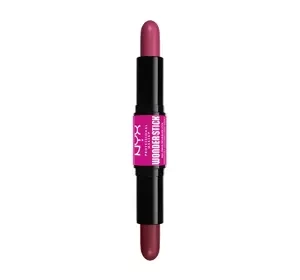 NYX PROFESSIONAL MAKEUP WONDER STICK DUAL-ENDED CREAM BLUSH STICK 04 DEEP MAGENTA + GINGER 2x4G