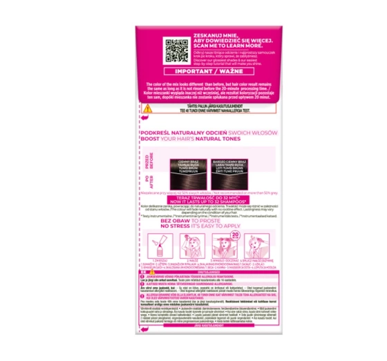 LOREAL CASTING CREME GLOSS SEMI PERMANENT HAIR DYE 300 DARK BROWN