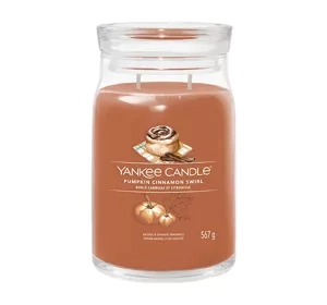 Yankee Candle Signature Large Scented Candle Pumpkin Cinnamon Swirl 567g