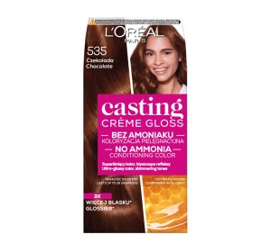 LOREAL CASTING CREME GLOSS SEMI PERMANENT HAIR DYE 535 CHOCOLATE FONDANT