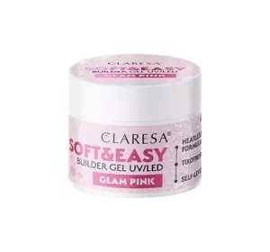CLARESA SOFT & EASY BUILDER GEL UV/LED GLAM PINK 12G