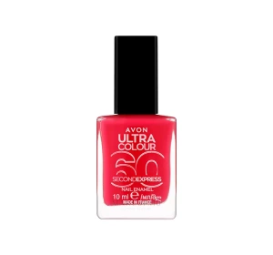 AVON ULTRA COLOR 60 SECOND EXPRESS QUICK DRYING NAIL ENAMEL PINK SQUAD 10ML