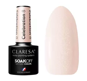CLARESA SOAK OFF CLARESA SOAK OFF HYBRID NAIL POLISH  CELEBRATION 8 5G