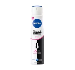 NIVEA Black&White Invisible Clear Antiperspirant Spray for Women 250ml