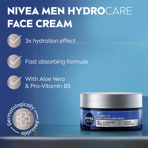 NIVEA MEN HydroCare Intensely Moisturising Aloe Vera Face Cream 50ml