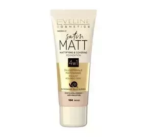 EVELINE SATIN MATT MATTIFYING FOUNDATION 104 BEIGE 30ML