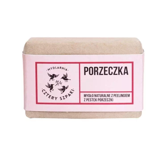 MYDLARNIA CZTERY SZPAKI NATURAL SOAP WITH CURRANT SEED SCRUB 110G