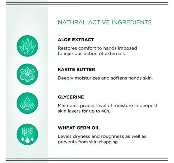 EVELINE GLICERINI BIO ALOE GLYCERIN HAND AND NAIL CREAM 125ML