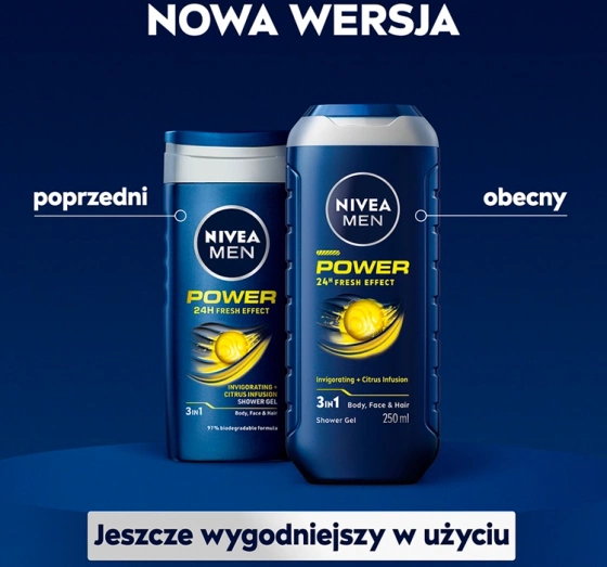Click on photo to zoom it NIVEA MEN POWER FRESH SHOWER GEL FOR MEN FOR BODY FACE AND HAIR 500ML