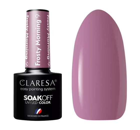 CLARESA SOAK OFF HYBRID NAIL POLISH FROSTY MORNING 9 5G