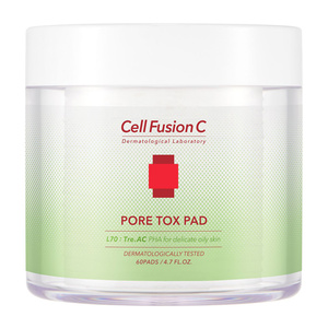 Cell Fusion C Pore Tox Pad skincare pads for skin with enlarged pores, 60 pads
