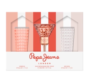 PEPE JEANS FOR HER EAU DE PARFUM SPRAY 30ML + GEL 50ML + LOTION 50ML