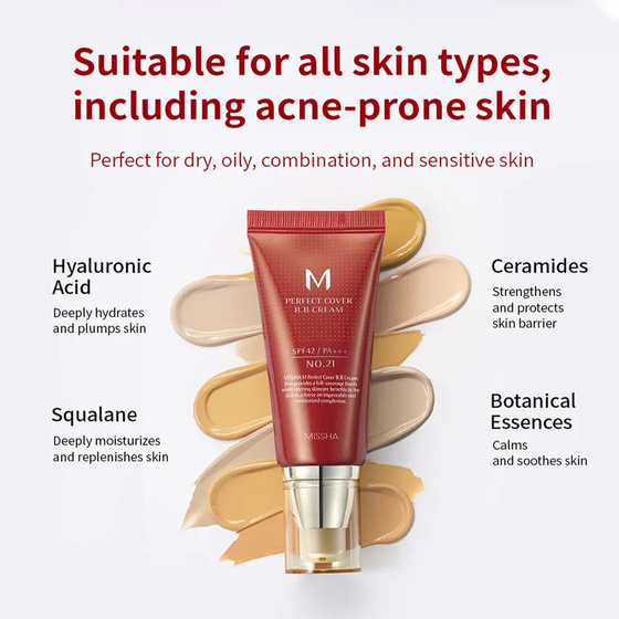 MISSHA PERFECT COVER BB-CREAM SPF42 NO	23 NATURAL BEIGE 50ML
