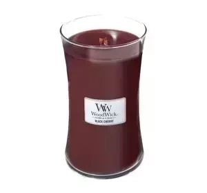WOODWICK LARGE JAR CANDLE SCENTED BLACK CHERRY 610G