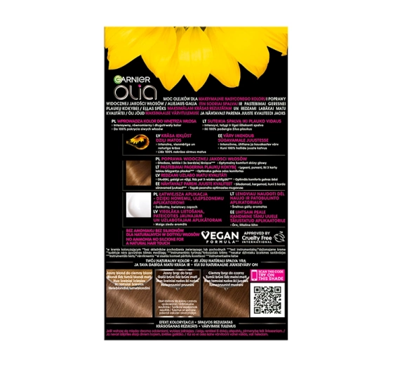 Click on photo to zoom it GARNIER OLIA PERMANENT HAIR COLOR NO AMMONIA 6.0 LIGHT BROWN