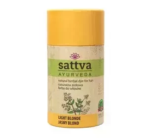 SATTVA AYURVEDA HENNA NATURAL HERBAL HAIR DYE COLOUR LIGHT BLONDE 150G