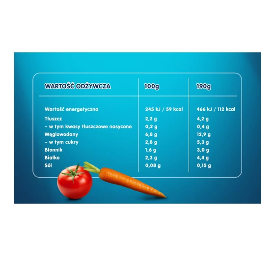 Gerber dinner after 8 months Tomato soup with rice and turkey 190g