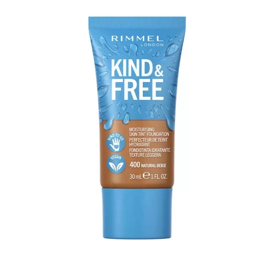 RIMMEL KIND & FREE FACE FOUNDATION 400 NATURAL BEIGE 30ML