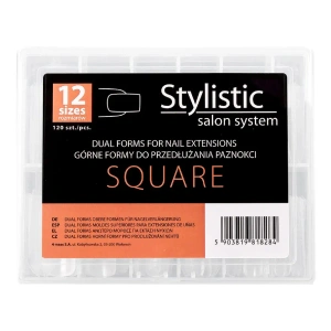Claresa Stylistic Dual Forms Square Nail Forms 120 pcs