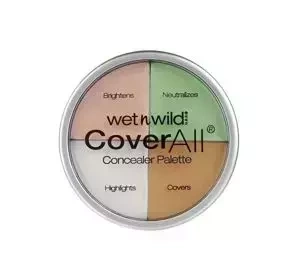 WET N WILD COVER ALL COLOR CORRECTIVE CONCEALER PALETTE FACE CONCEALER PALETTE 6.5G