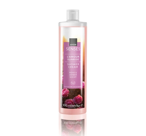 AVON SENSES L'AMOUR SUNRISE SHOWER GEL 500ML