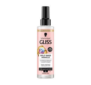 GLISS SPLIT ENDS MIRACLE EXPRESS REPAIR CONDITIONER FOR DAMAGED HAIR AND SPLIT ENDS 200ML
