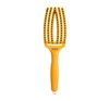 OLIVIA GARDEN FINGERBRUSH COMBO ON THE ROAD HAIR BRUSH YELLOW SUNSHINE