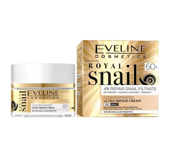 EVELINE ROYAL SNAIL CONCENTRATED ULTRA REPAIR FACE CREAM 60+ 50ML