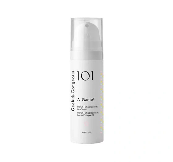 Click on photo to zoom it Geek & Gorgeous A-Game 5 Anti-Ageing Facial Serum with 0.05% Retinal 30ml
